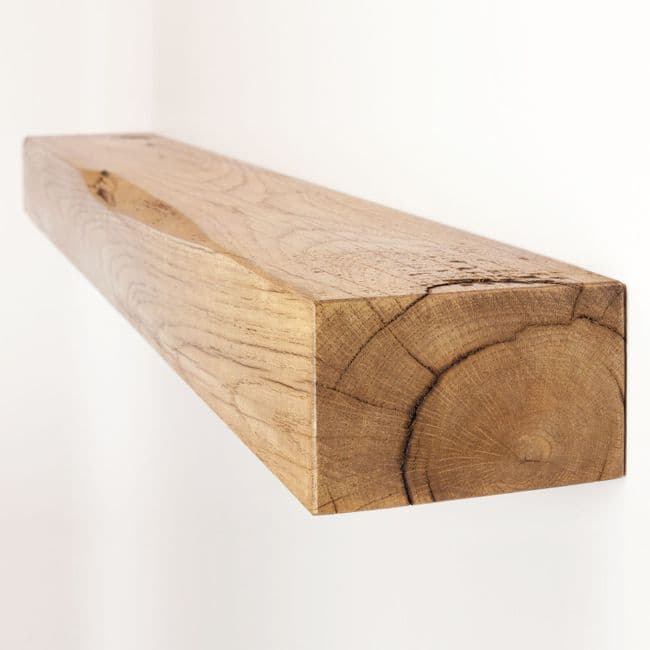 Solid Oak Floating Shelf - 6 x 4 Inch | Choice Of Lengths & Colours