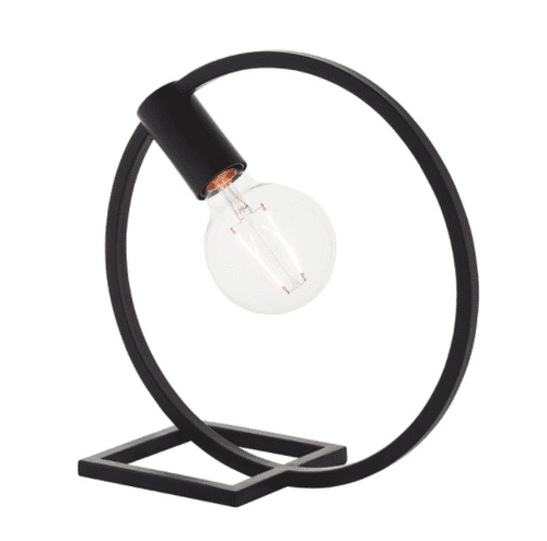 Circle Black Table Lamp