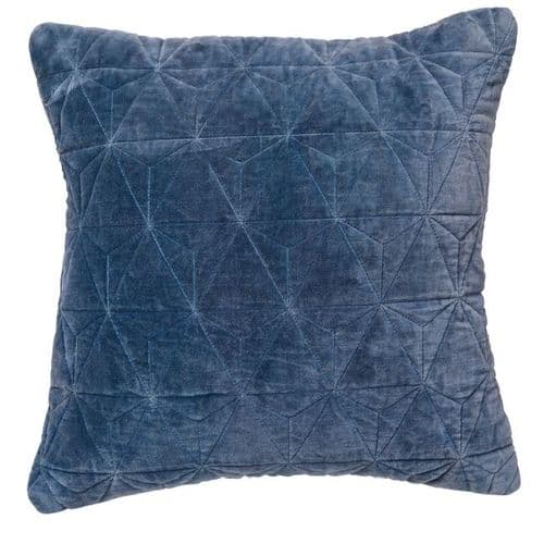 Deep Blue Velvet Cushion