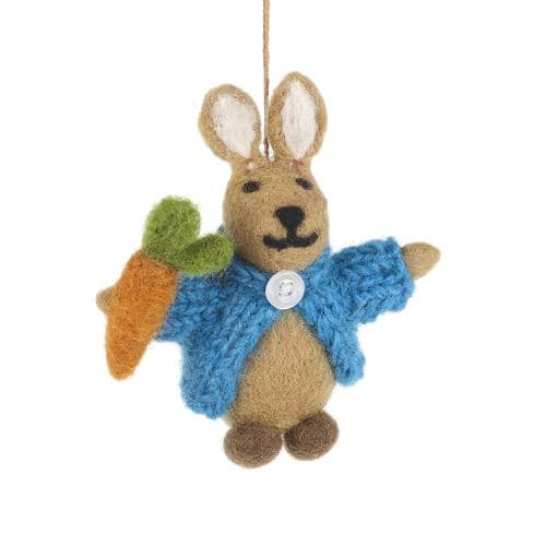 Felted Wool Easter Bunny