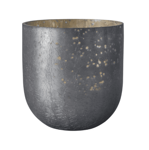 Iced Grey Candle Holder - Small