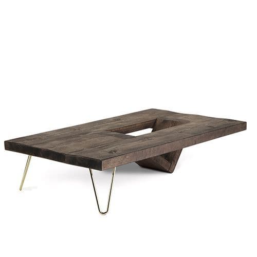 Ouseburn Solid Wood Coffee Table With, Real Wood Coffee Table With Drawers