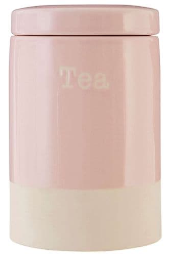 Pastel Pink Tea Canister