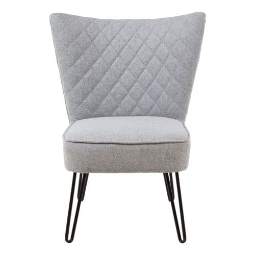 Quilted Hairpin Leg Chair