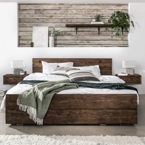 Wansbeck Wooden Bed Frame With Storage, Bed Frame With Underbed Drawers