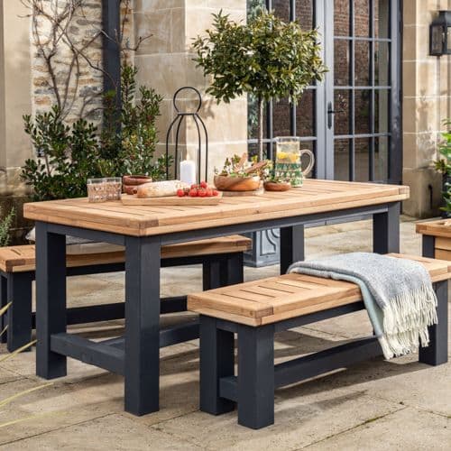Wylam Outdoor Dining Table, Wood Table For Outdoor Use