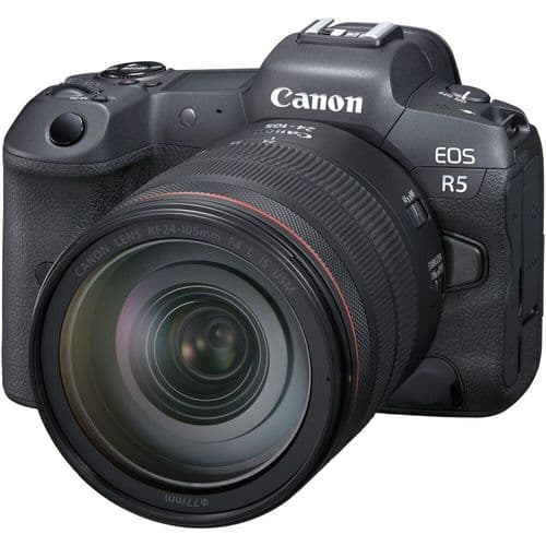 Canon EOS R5 Kit (RF 24-105 f/4L) with adapter