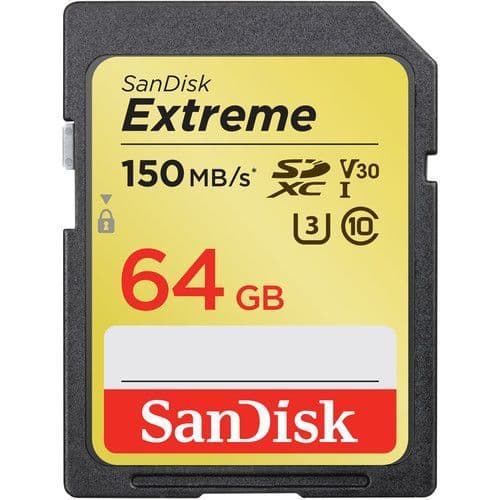 Sandisk 64GB Extreme 150mb/s SDXC