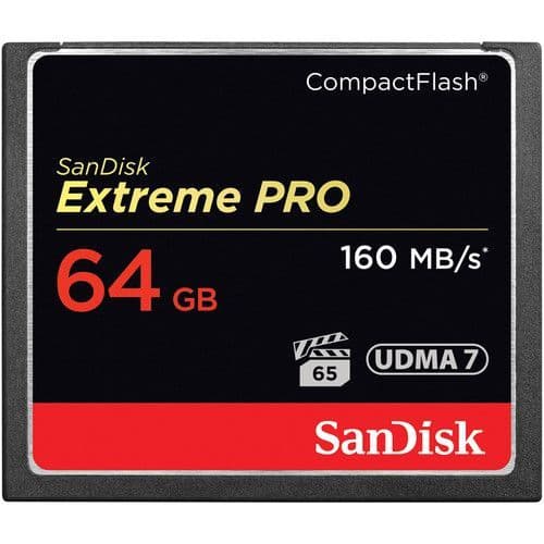 SanDisk 64GB Extreme Pro 170MB/s SDXC + Sandisk 64GB Extreme Pro 160mb/s CF Bundle