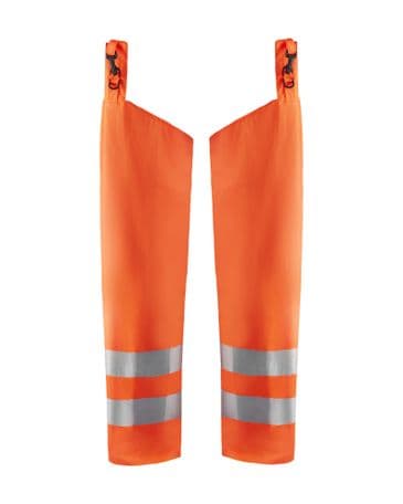 Blaklader 1385 High Vis Waterproof Rain Trouser Chaps Leggings (Orange)