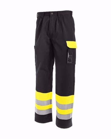 Blaklader 1584 High Visibility Trousers (Yellow/Black)