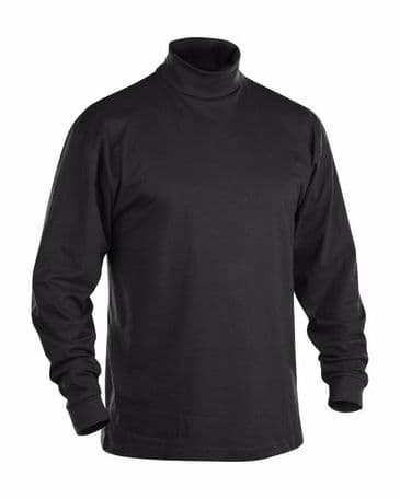 Blaklader 3320 Long Sleeve Polo Neck 100% Cotton (Black)