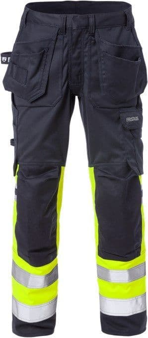 Fristads Flamestat Stretch Craftsman Trousers Woman Class 1 2171 ATHF  (High Vis Yellow/Navy)