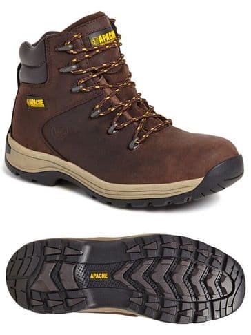 Apache AP315CM Brown Safety Hiker Boots