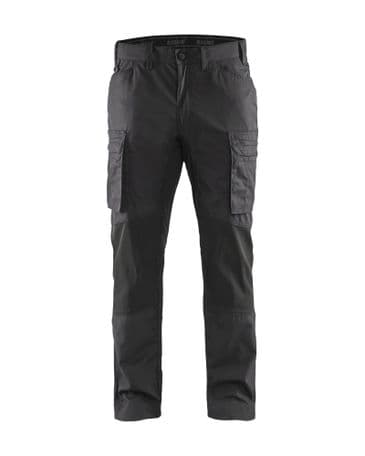 Blaklader 1459 Stretch Service Trousers - 75% cotton/25% polyamide (Dark Grey/Black)