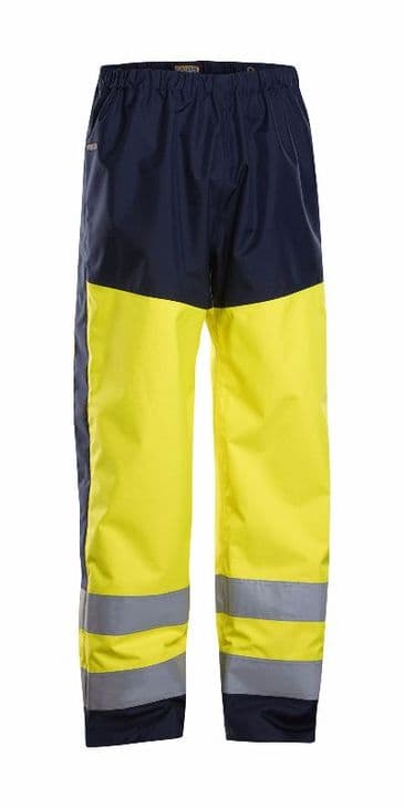Blaklader 1865 High Vis Shell Trouser (Yellow/Navy Blue)