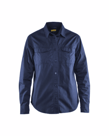 Blaklader 3208 Ladies Twill Shirt (Navy Blue)