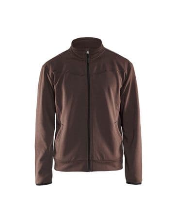 Blaklader 3362 Sweatshirt With Full Zip (Brown/Black)