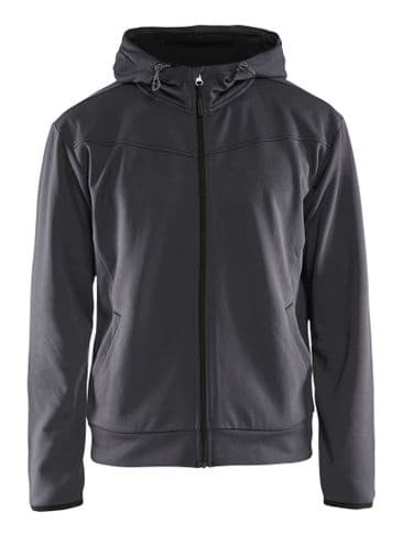 Blaklader 3363 Full Zip Hoodie Sweatshirt (Mid Grey / Black)