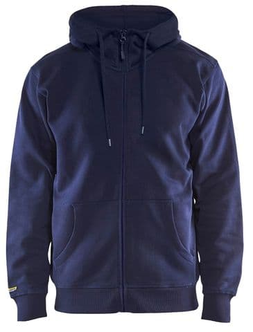 Blaklader 3366 Full Zipped Sweatshirt With Hood (Navy Blue)