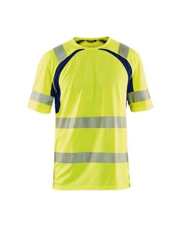 Blaklader 3397 UV High Vis T-Shirt (High Vis Yellow/Navy)