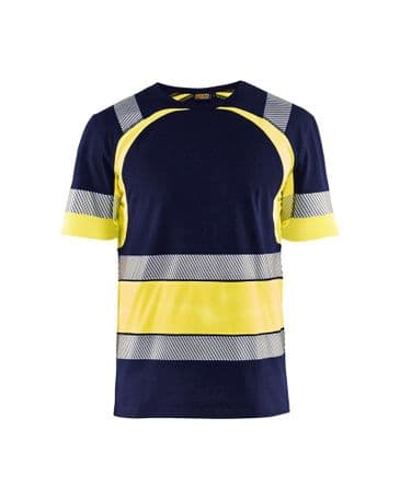 Blaklader 3421 High Vis T-Shirt (Navy Blue/Yellow)