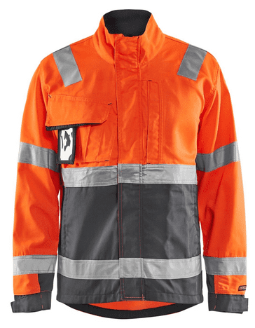 Blaklader 4064 High Visibility Jacket (High Vis Orange/Mid Grey)
