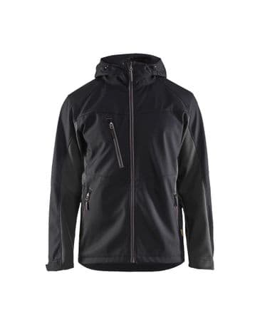 Blaklader 4753 Softshell Jacket With Hood  (Black/Dark Grey)