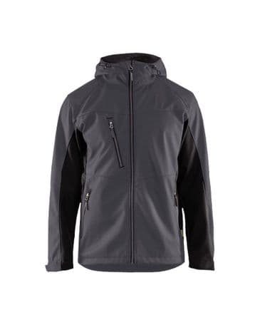 Blaklader 4753 Softshell Jacket With Hood  (Mid Grey/Black)