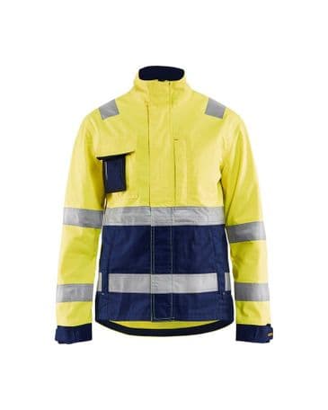 Blaklader 4903 Ladies High Vis Jacket (Yellow/Navy Blue)
