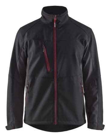 Blaklader 4950 Softshell Jacket (Black/Red)