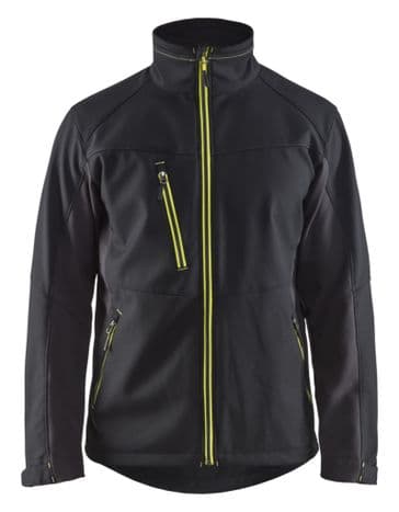 Blaklader 4950 Softshell Jacket (Black/Yellow)