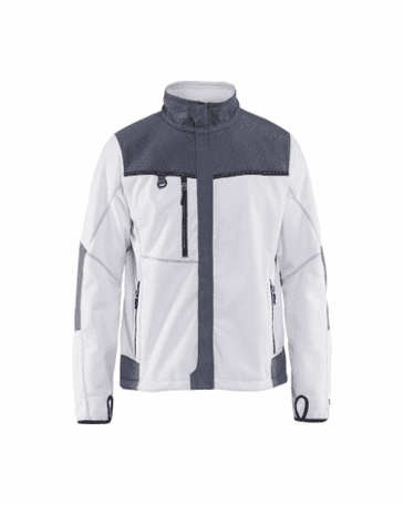 Blaklader 4955 Windproof Fleece Jacket (White/Grey)