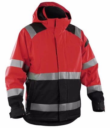Blaklader 4987 High Vis Shell Jacket (Red/Black)