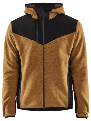 Blaklader 5940 Knitted Jacket with Softshell (Honey Gold / Black)