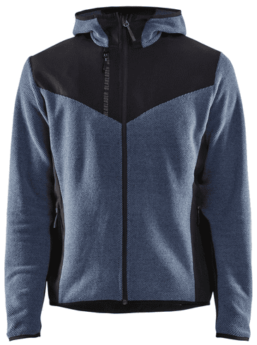 Blaklader 5940 Knitted Jacket with Softshell (Numb Blue / Dark Navy)