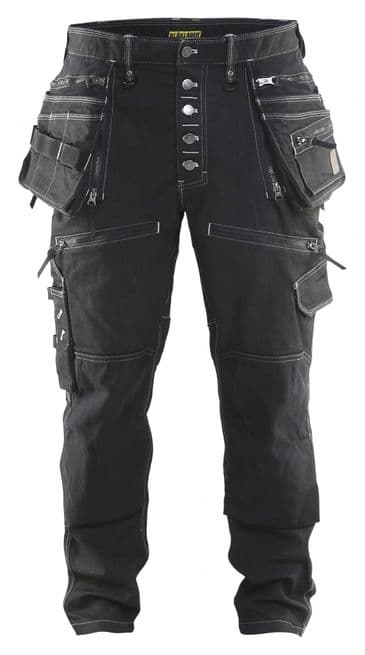 Blaklader X1900 Craftsman Stretch Trousers Denim/Cordura (Black)X1999