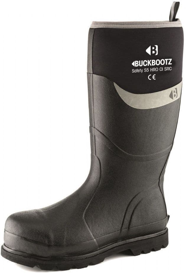 Buckler Boots BBZ6000BK Safety Neoprene Buckbootz | Black | TuffShop.co.uk
