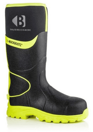 Buckler Boots BBZ8000 High Visibility Safety Neoprene Buckbootz (Black/Yellow)
