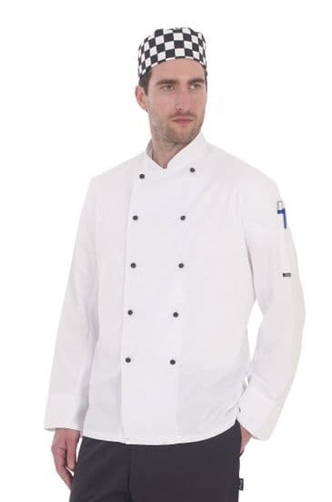 Denny's Removable Stud Lightweight Long Sleeve Chef's Jacket