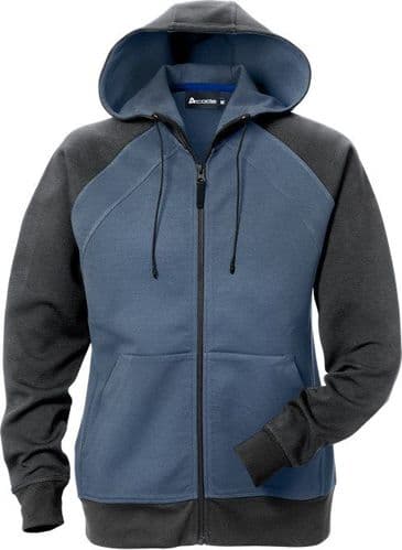 Fristads Acode Hooded Sweat Jacket Woman 1760 DF (Blue/Grey)