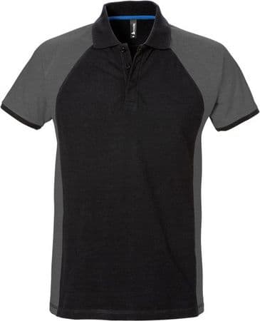 Fristads Acode Polo Shirt 7650 PIQ (Black/Grey)
