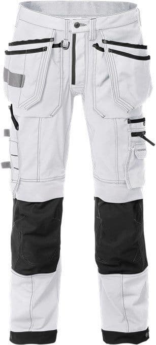 Fristads Craftsman Stretch Trousers 2530 CYD (White/Black)