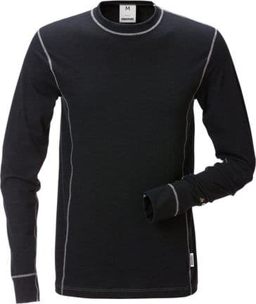Fristads Flamestat Long Sleeve T-Shirt 7026 MOF (Black)