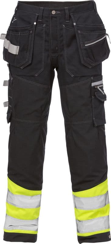 Fristads High Vis Gen Y Craftsman Trousers CL 1 2127 CYD (High Vis Yellow/Black)