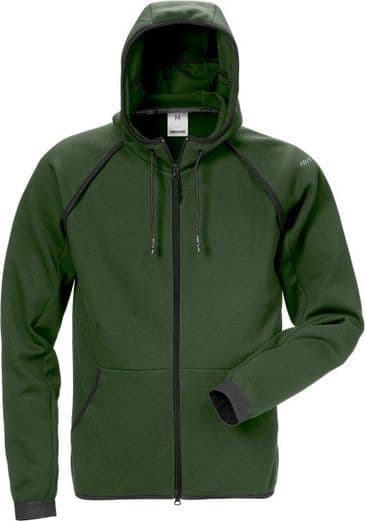 Fristads Hooded Sweat Jacket 7462 DF (Army Green)