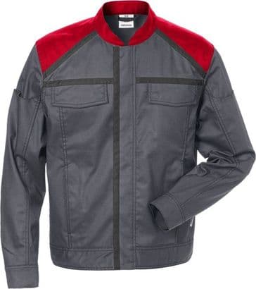 Fristads Jacket 4555 STFP (Grey/Red)