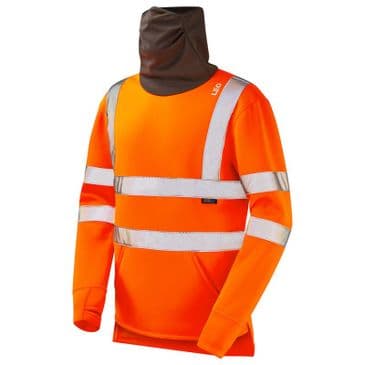 Leo Workwear Combesgate ISO 20471 Class 3 Snood Sweatshirt