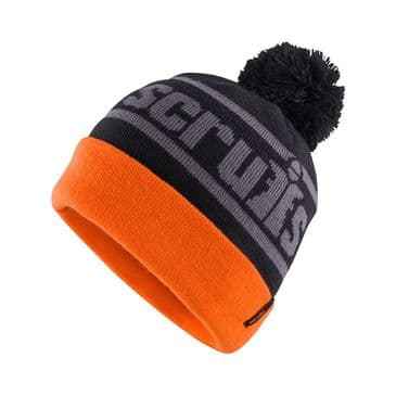 Scruffs Trade Bobble Hat (Black/Orange)