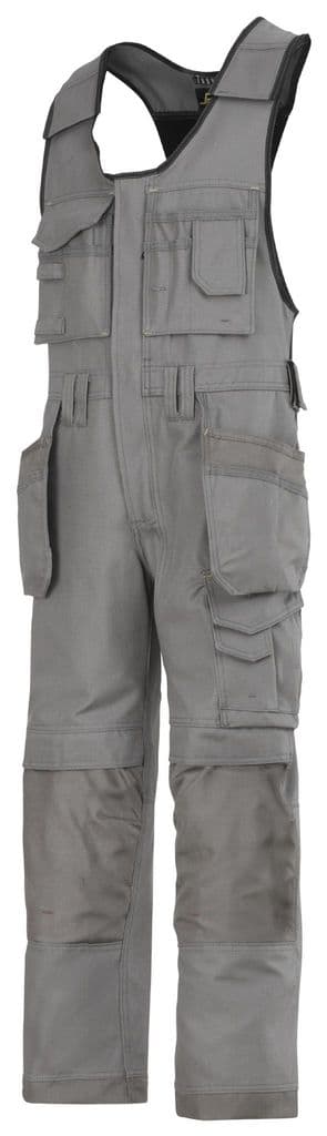Snickers 0214 Canvas+ Craftsmen One-Piece Holster Pocket Trousers (Grey)